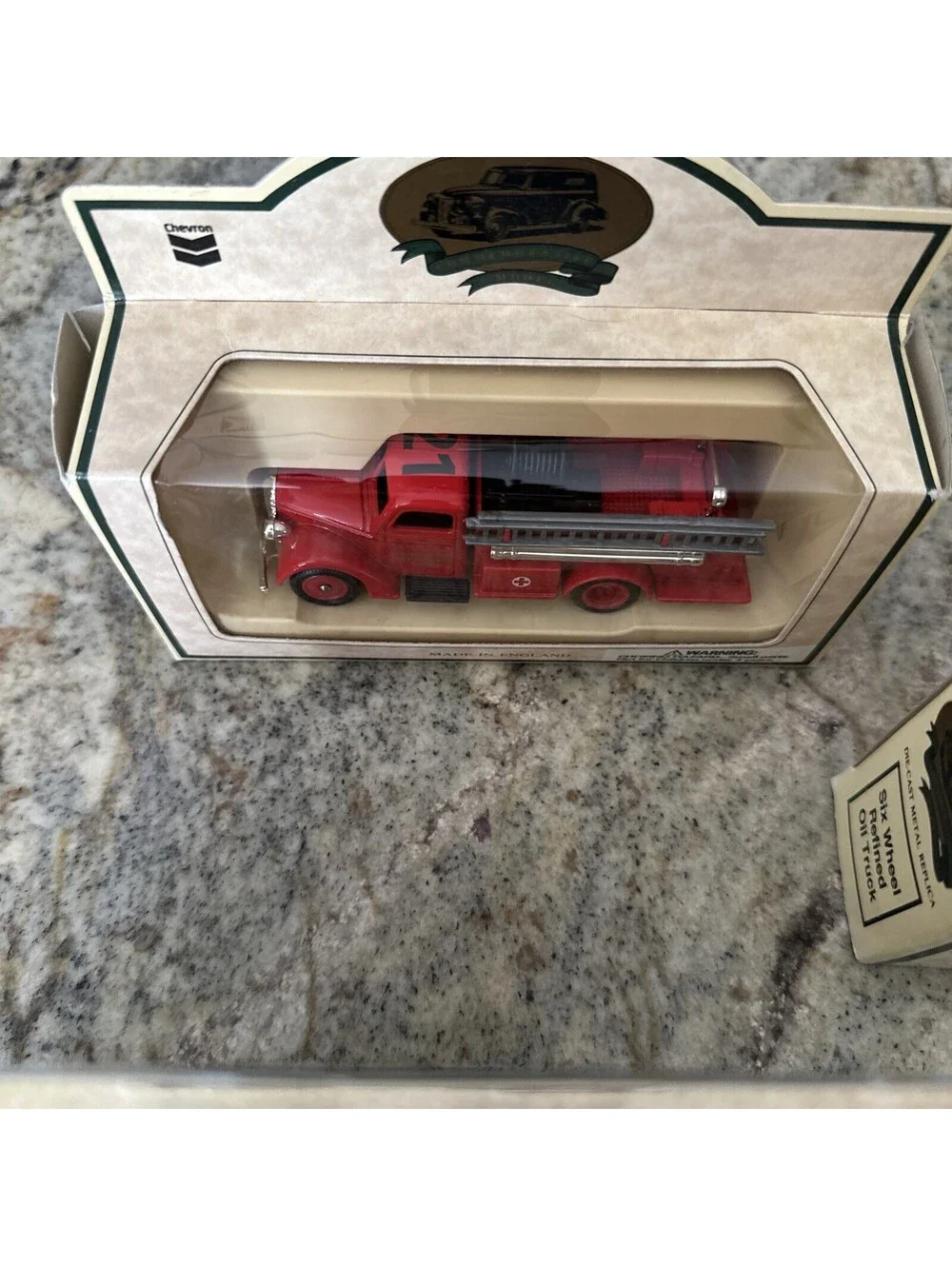 Chevron Commemorative Model Metal Cars Trucks Vintage England Lot Of 3